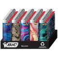 Marble Collection BIC Maxi Pocket Lighters - 50 Count Tray, Special Edition