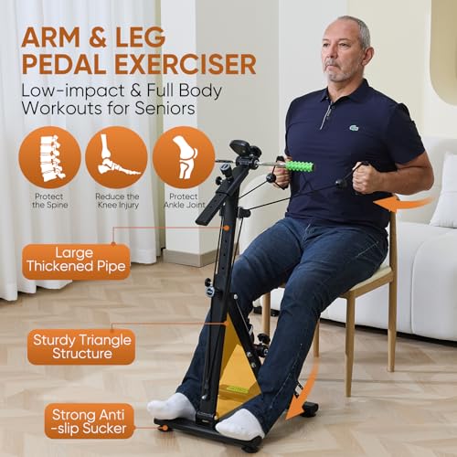 Pedal Exerciser Bike for Seniors - Low-Impact Total Body Workout & Rehab Equipment