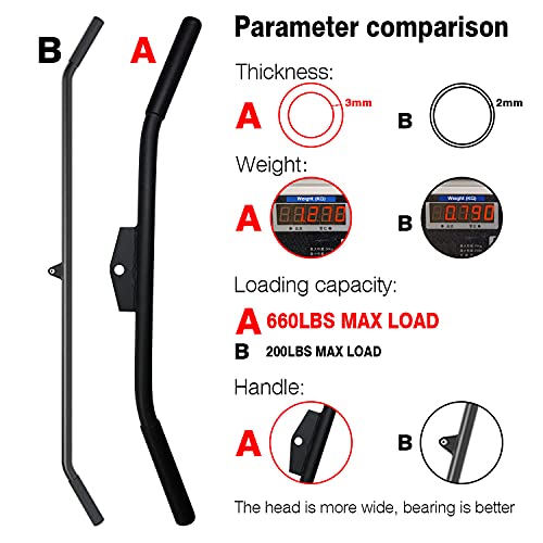 39 Inch Wide Grip Lat Pulldown Bar for Cable Machine - Non-slip Handle, Home Gym Fitness Equipment