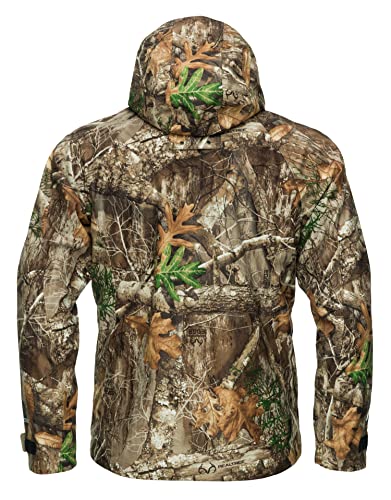 Men's Waterproof Breathable Camo Rain Jacket - Lightweight & Windproof