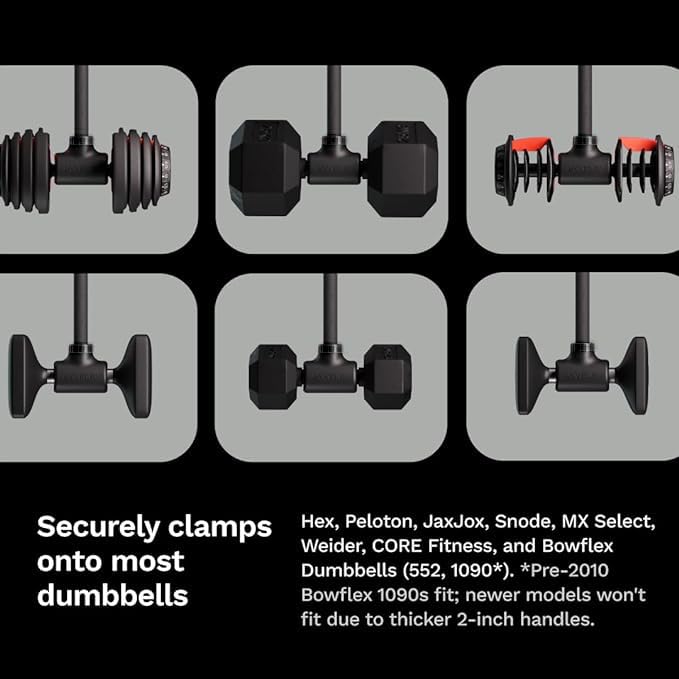 Jayflex Adjustable Dumbbell to Barbell Converter - Home Fitness Weight Bar, Up to 200 lb Capacity