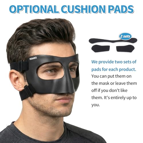 Matte Nose Guard Shield - Protective Sports Mask for Basketball, Soccer, Volleyball