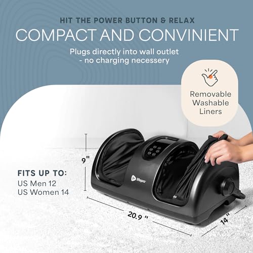 Lifepro RelaxaTilt Shiatsu Foot Massager with Heat and Deep Tissue Rollers
