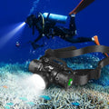 WINDFIRE HP900 Black Dive Headlamp - Ultra Bright 5 Modes, Waterproof Up to 80m