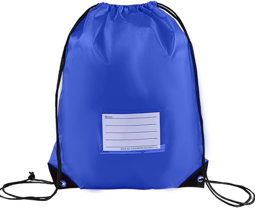 Skiennix Drawstring Bags - 30 Pack Bulk Cinch Backpack for DIY Gym & Sports - Blue Color