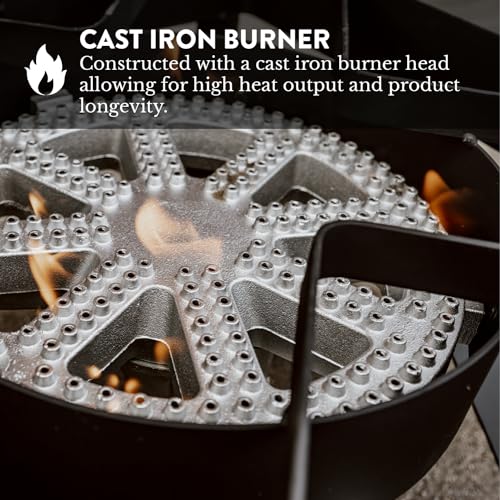 GasOne 200K BTU Propane Burner - Heavy-Duty Outdoor Stove for Cooking & Brewing