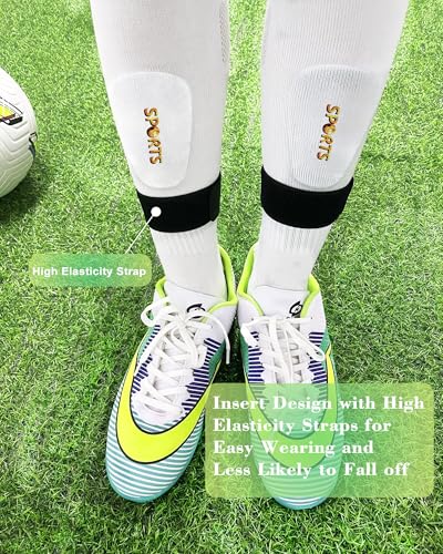 Mini Kids Soccer Shin Guards Small Lightweight Protective Gear with Straps