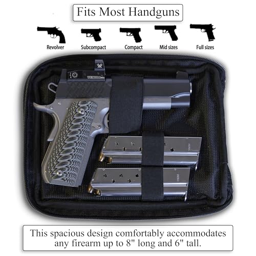 Dark Brown UC Leather Concealed Carry Gun Case with Holster & Waist Belt
