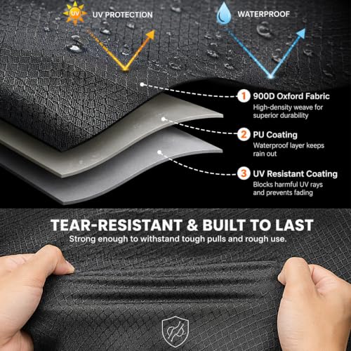 Heavy Duty Waterproof Bike Cover for 2 Bikes, Universal Fit for Mountain, Road & Electric Bikes