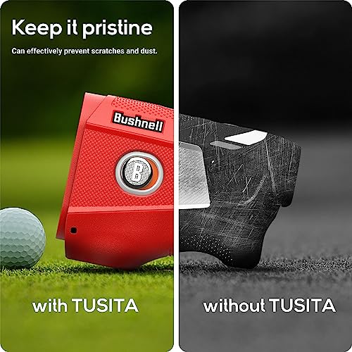 TUSITA Silicone Golf Rangefinder Case Compatible with Bushnell Tour V6 Shift - Red