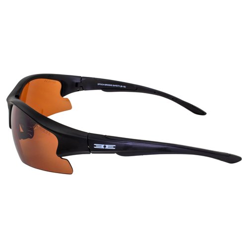 Epoch Eyewear Golf Sport Sunglasses 2 Pair Black w/Amber Lens & Blue w/Amber Lens