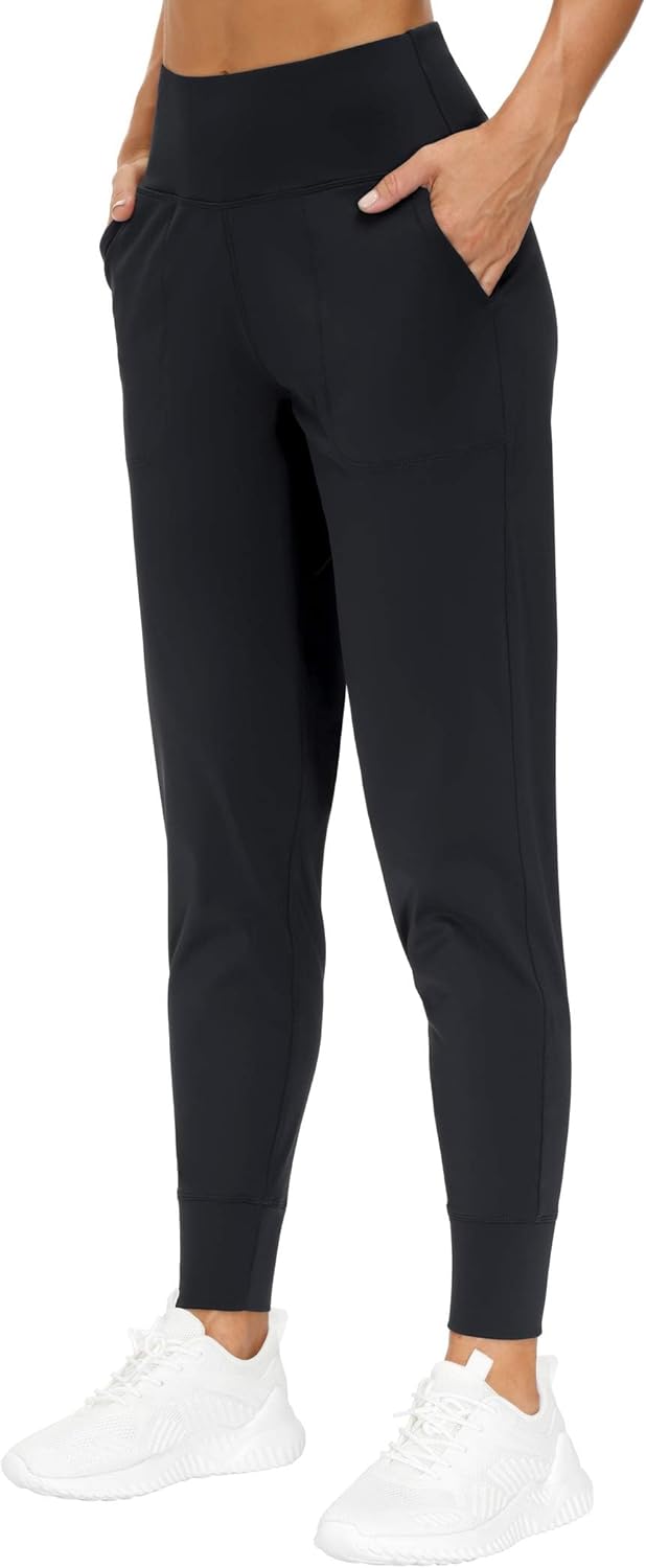 The Gym People Women's Joggers - Lightweight Tapered Athletic Pants for Yoga & Running