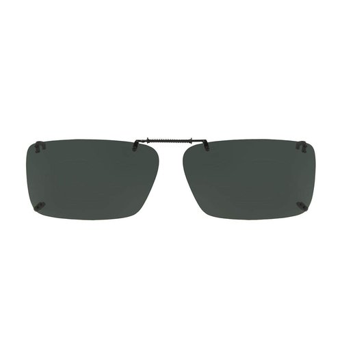 Solar Shield Clip-on Polarized Sunglasses Size 56 Rec N Gray Lens New