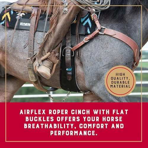 Weaver Equine 30-Inch AirFlex Roper Cinch with Anti-Slip Nylon Webbing – Western Horse Tack