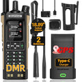 Baofeng DM32UV DMR Ham Radio Handheld Two-Way Radio with GPS - Brown