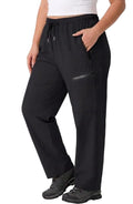 Plus Size Hiking Pants with Quick-Dry, Water Resistant & UPF 50+ - Black 3X