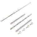YILUQIFLY Stainless Steel Silver Adjustable Pilates Bar Set Sports Aid Training Fitness Gear (Silver A)