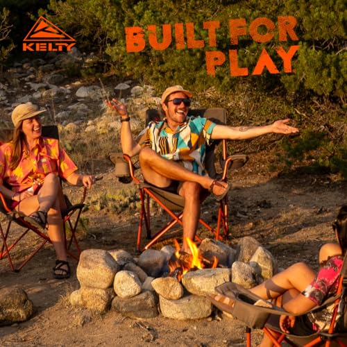 Kelty Essential Camping Chair Bungee Cord / Beluga - Portable Folding Seat for Festivals, Beach, Tailgating