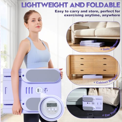 Purple Multi-Purpose Pilates Reformer Board - Home Workout & Core Fitness Equipment