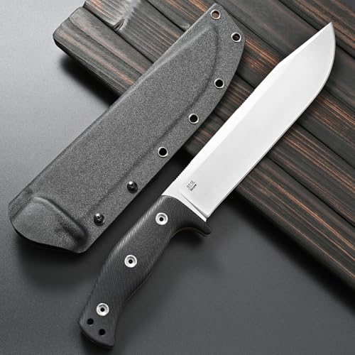 Sitivien ST12 Plus Fixed Blade Knife with Sleipner Steel & G10 Handle - Silver