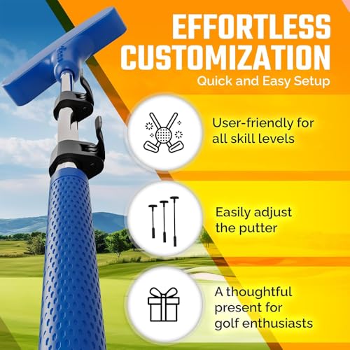 Kids Adjustable Golf Putter for Boys and Girls Ages 2-12 - Blue & Red