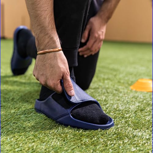 OOFOS OOahh Sport Flex Recovery Sandal Women Men Navy 14 Women/12 Men