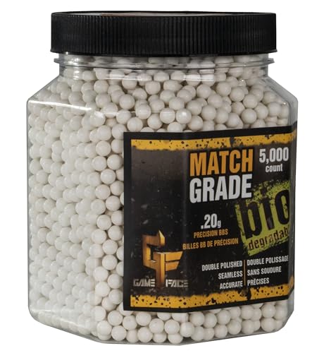 Game Face 20GBW5J Biodegradable 6mm Match Grade - 5000 Count Multi