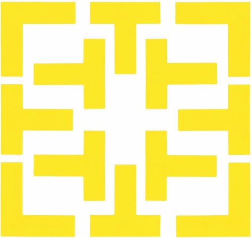 Champion Sports Pickleball Court Boundary Marker Set - Bright Yellow for Easy Visibility