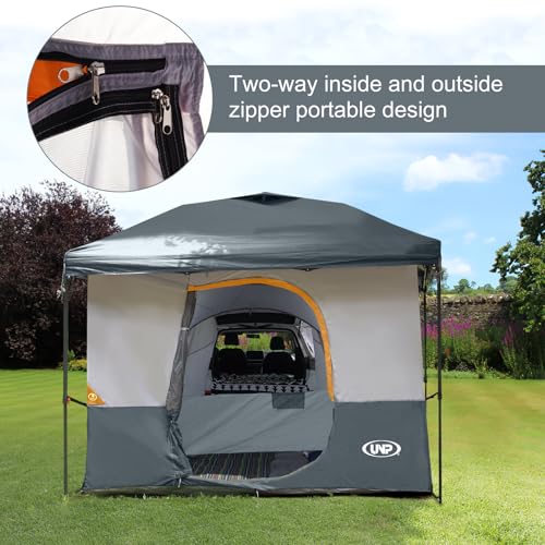 Unp Cube Tent for Camping 10x10 Pop Up Canopy Attachment - Gray