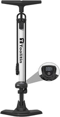 TOOLITIN Bike Pump - Precision Digital Pressure Gauge | Compatible with Presta & Schrader Valves
