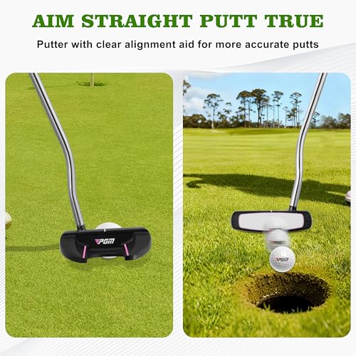 PGM Women's 33-Inch Black Golf Putter with Alignment Aid & Ball Pick Up