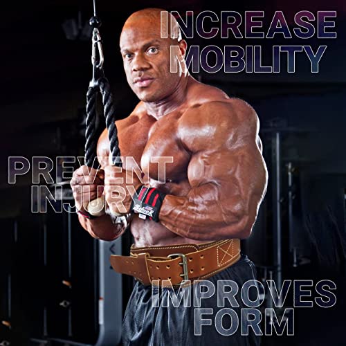 XL Leather Weight Lifting Belt with Double Prong Steel Buckle - Support & Stability