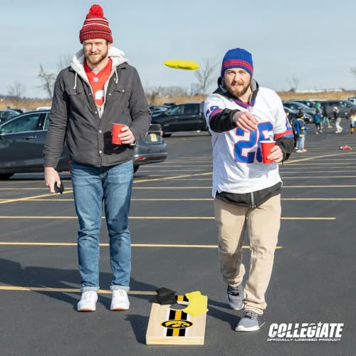 Iowa Hawkeyes Travel Cornhole Set - Portable 1'x2' NCAA Official Game