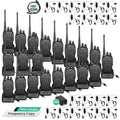 BAOFENG BF-888S Walkie Talkies 20 Pack Long Range Two-Way Radios with Flashlight, Type-C Battery, VOX, Frequency Copy, Family & Outdoor Use