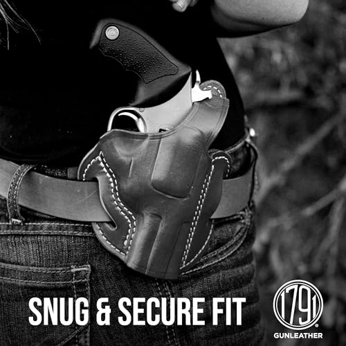 1791 Gunleather K-Frame Thumbreak Revolver Holster - Durable Classic Brown, Right Hand OWB CCW