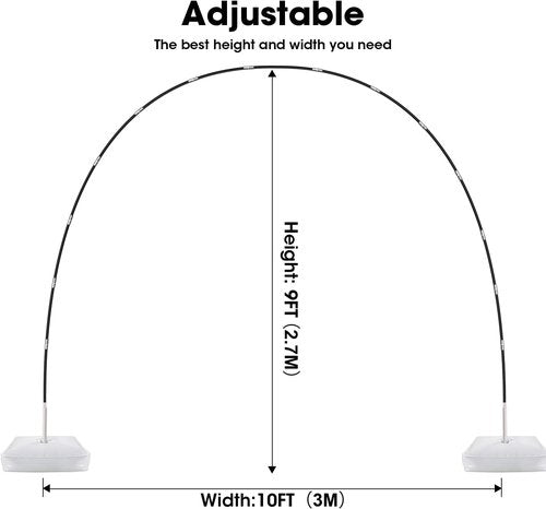 Chamvis Balloon Arch Kit - Adjustable Stand with Electric Pump for Weddings & Parties | Garden Arbors