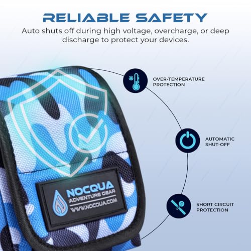 12V Lithium Marine Battery Kit - 10Ah Portable Power for Kayaks & Outdoor Electronics - Nocqua