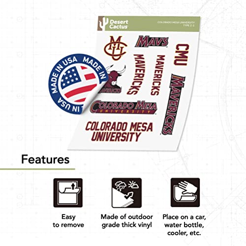 Colorado Mesa Mavericks Vinyl Sticker Decal for Laptops & Water Bottles