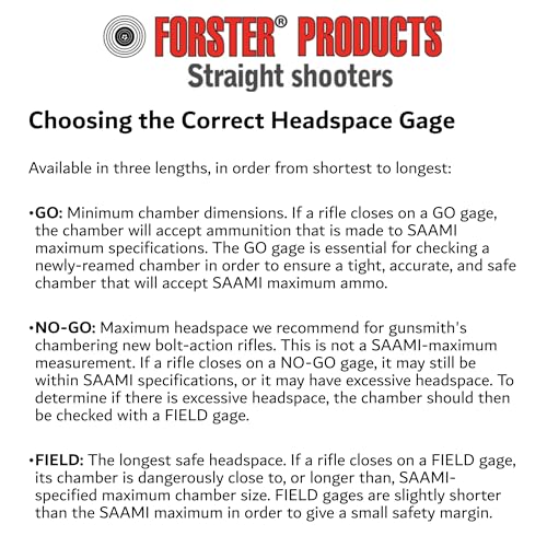 Forster 6.5 Creedmoor Headspace Gauge Set GO & NO-GO for Rifle Chamber Testing
