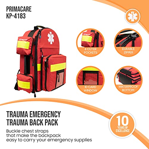 Trauma Emergency Medical Backpack for O2 Tank and Supplies - Tactical First Aid Bag