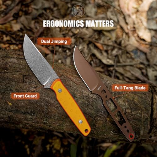 Vosteed Mink Cheese Orb 14C28N Fixed Blade Knife with G10 Handle – Compact EDC Knife