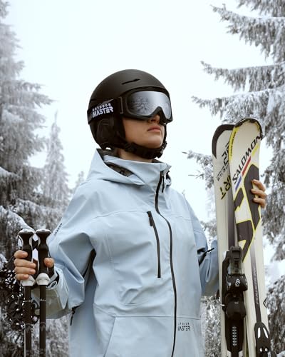 OutdoorMaster ELK MIPS Ski & Snowboard Helmet Set with OTG Goggles - Matte Black, Large