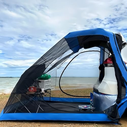 Universal SUV Tent for Camping and Hiking - Lightweight with Rainfly & Stakes