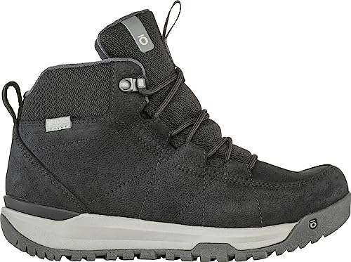 Oboz Women's Cedar Mid Insulated Waterproof Hiking Boots - B-Dry, Size 6.5, Black Sea