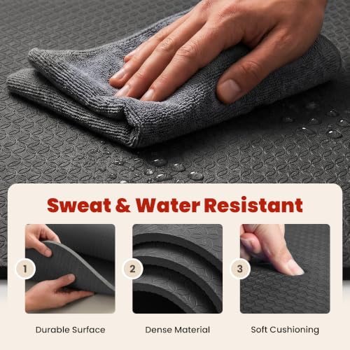 72 x 48 Inch Large Yoga Mat - Non Slip Thick Exercise Mat for Yoga Pilates & Floor Work