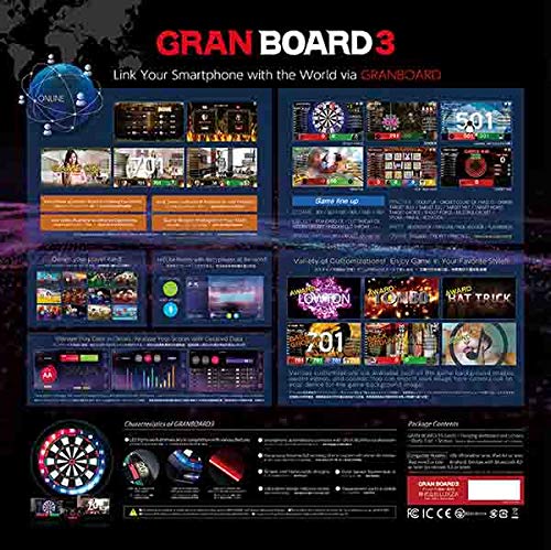 Bluetooth Electronic Dartboard with LED Lighting & App Connectivity