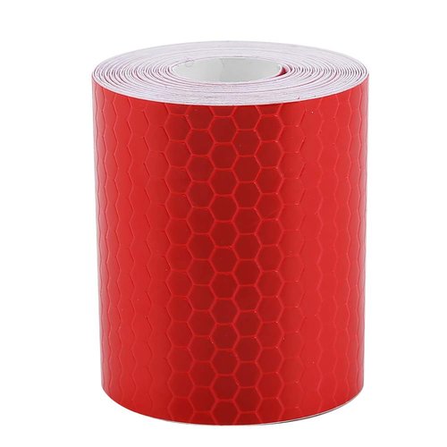 ZJchao Bikes Frame Tape, Bikes Stickers Sticker for Tape Reflectors for Driveway Entrance Reflective Trailers Safety Adhesive (Red)