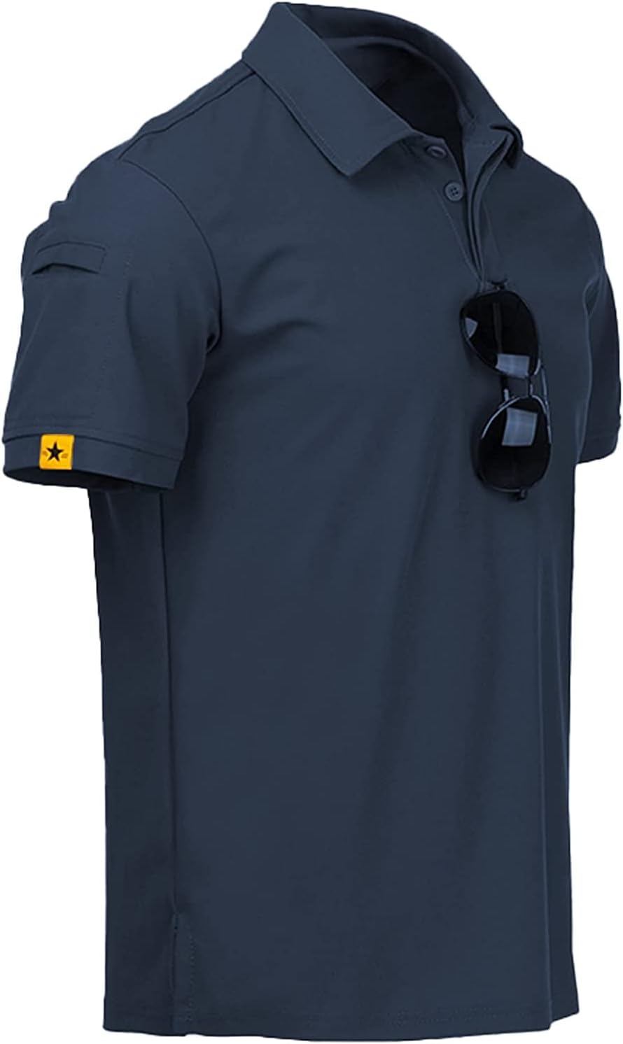 V VALANCH Men's Moisture-Wicking Golf Polo Shirt - Short Sleeve Athletic Collared Tee