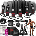 Heavy Resistance Bands for Workout - 300LBS Exercise Bands with Handles - Black, Grey