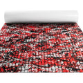 FOCEAN Marine EVA Boat Flooring Camo Self-Adhesive Decking 94.5"x23.6" Speed Red